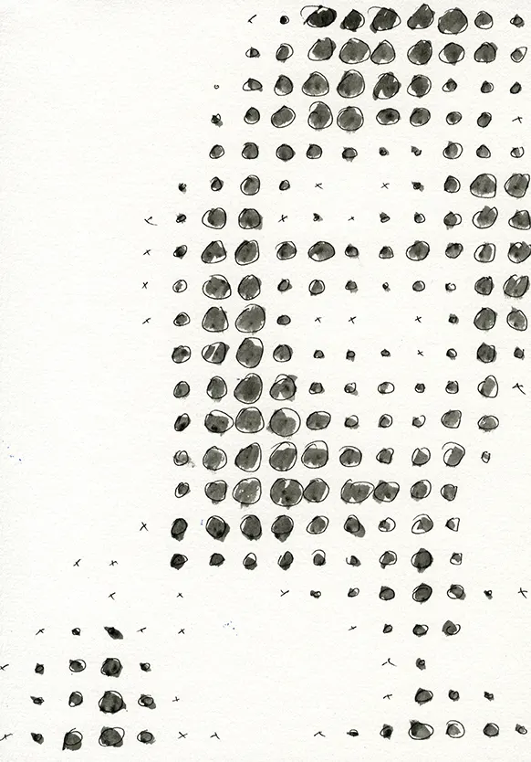 Porträt Anja Nr. 03, Papier A4