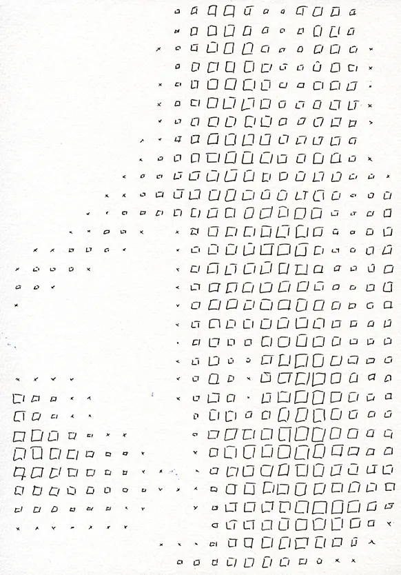 Porträt Anja Nr. 4, Tinte auf Papier, A4 - © Harald Schwarz