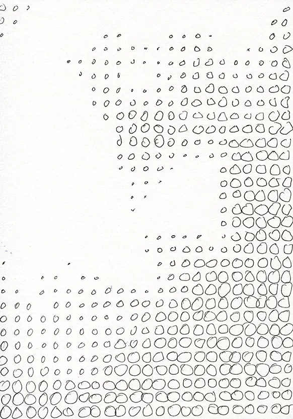 Porträt Astrid Nr 29, Papier, A4 - © Harald Schwarz