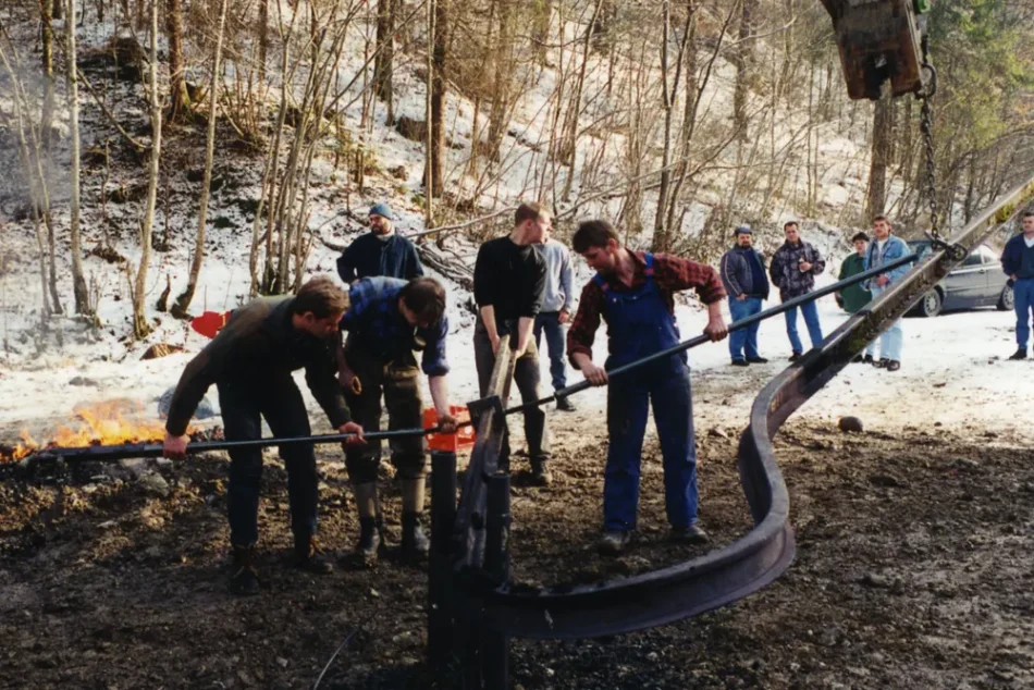 Knotenaktion am Bahnhof Langenegg - © Harald Schwarz