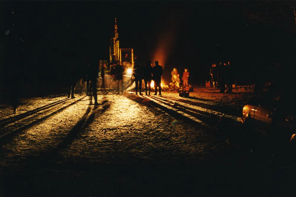 Knotenaktion am Bahnhof Langenegg - © Harald Schwarz