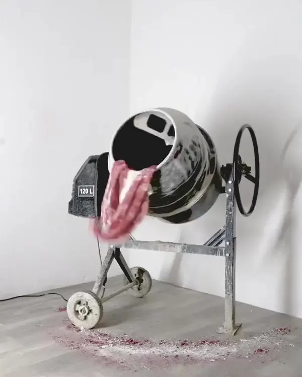 Rauminstallation von Harald Schwarz - Bananenrpublik Österreich