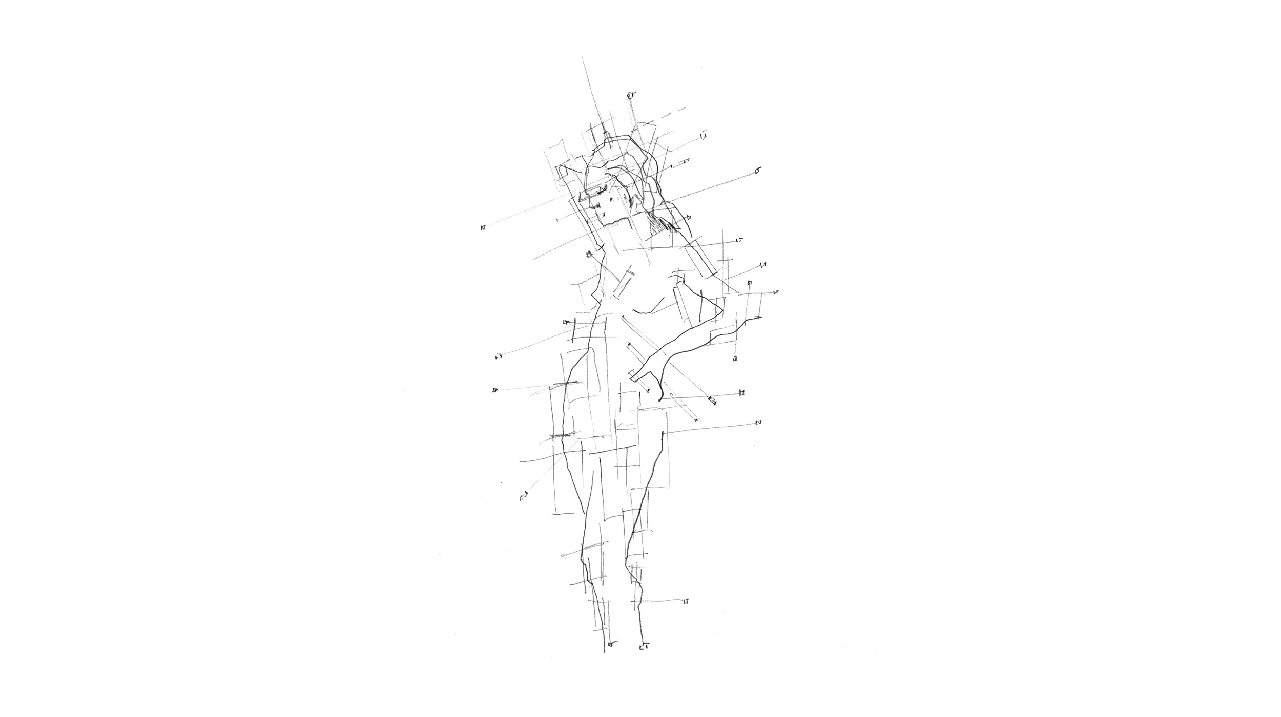 Systemic humans and algorithm - sketchbook © Harald Schwarz