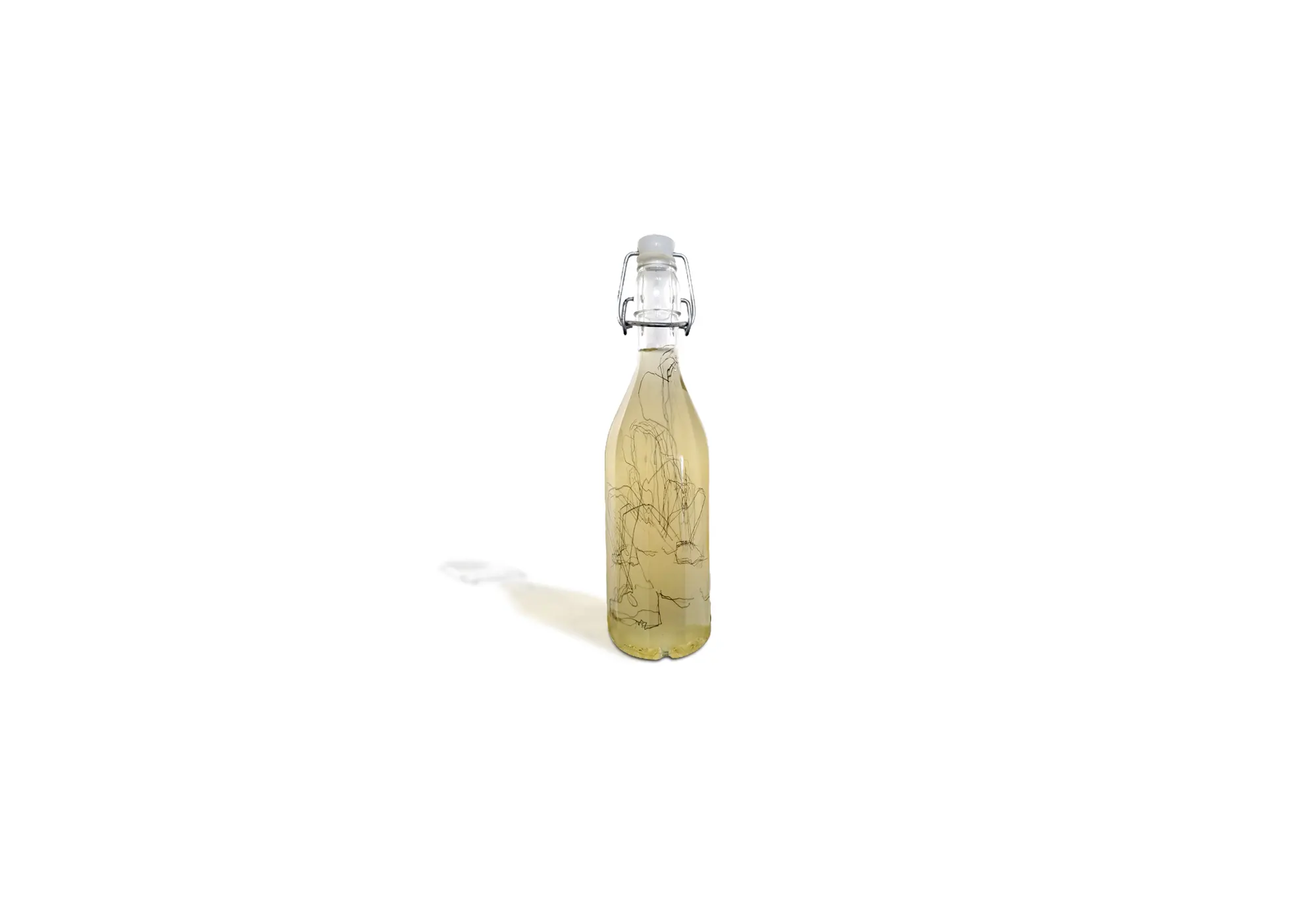 Oil-suspended drawings
