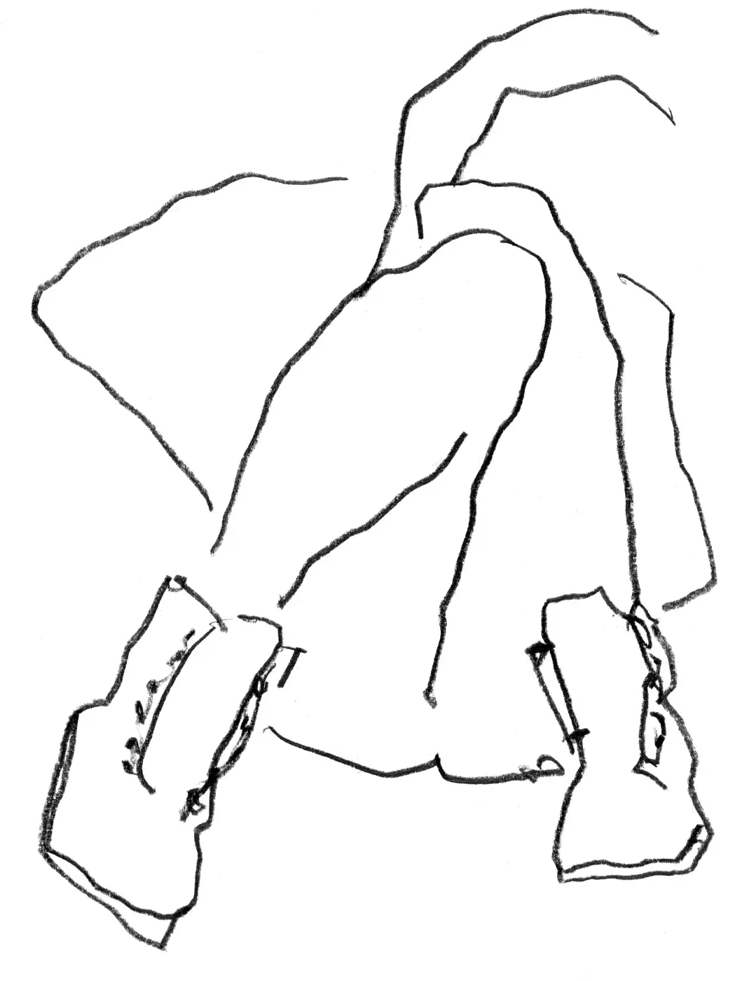 Aus der Serie "Grafik//Mensch" - Kleinformat A4 © Harald Schwarz