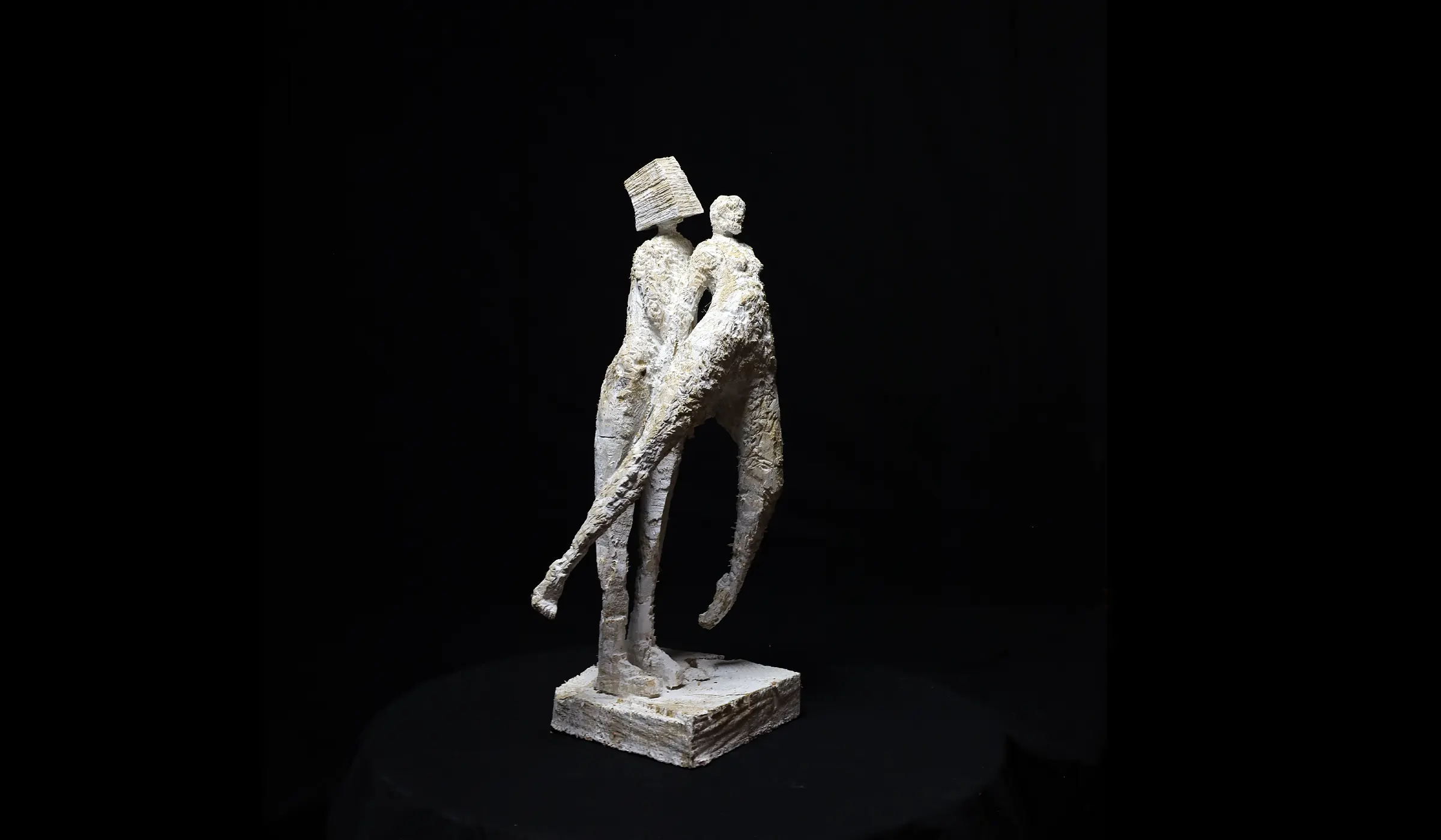 Ohne Titel 12 - Holzskulptur Sumpfkalk