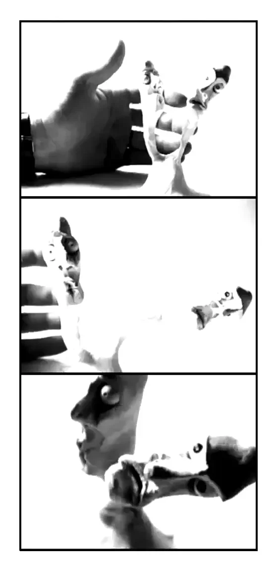 Plastilin Film Game-Boys by artist Harald Schwarz
