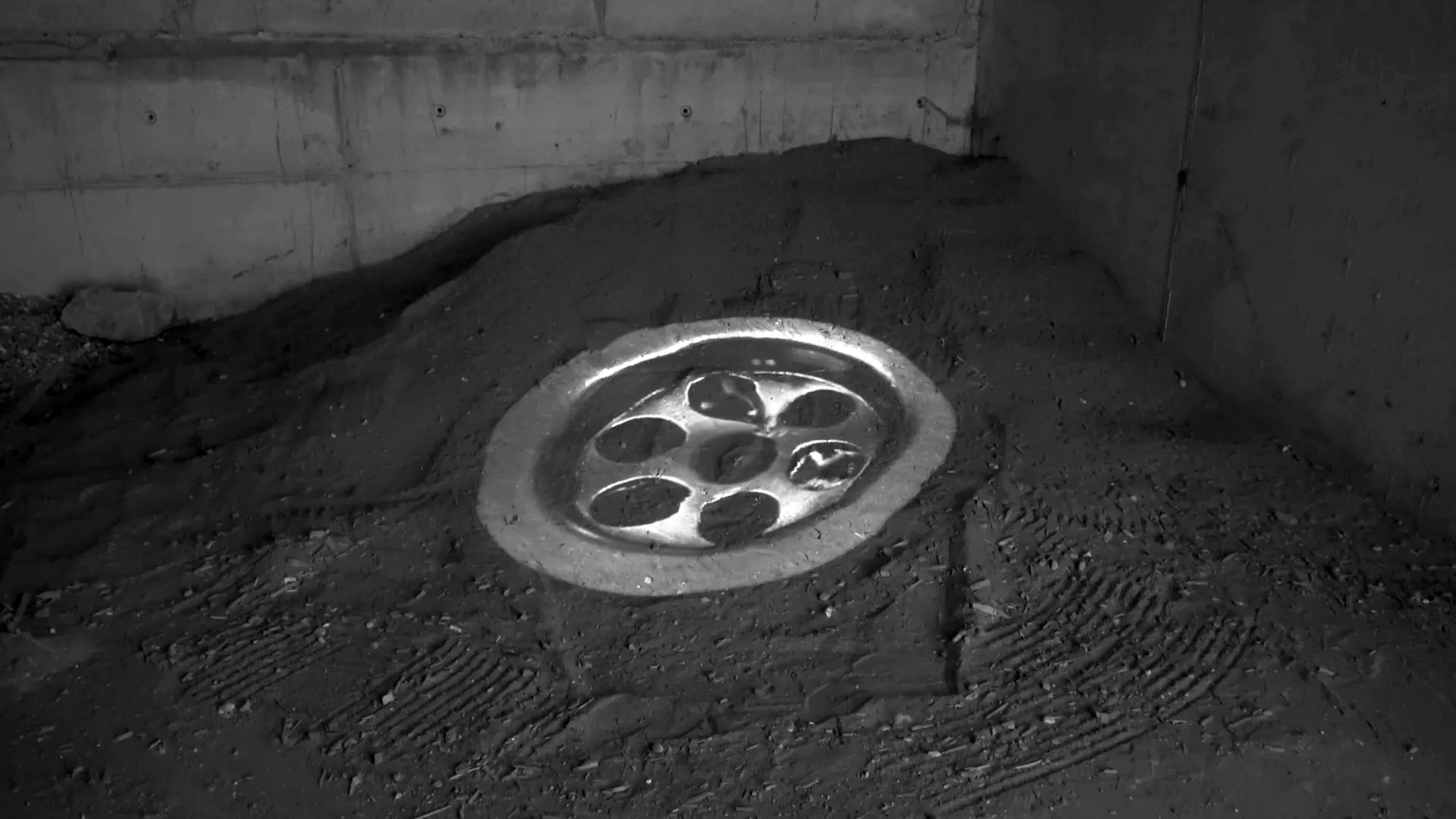 Aufnahme Videoinstallation Kunsthorst Pfänder
