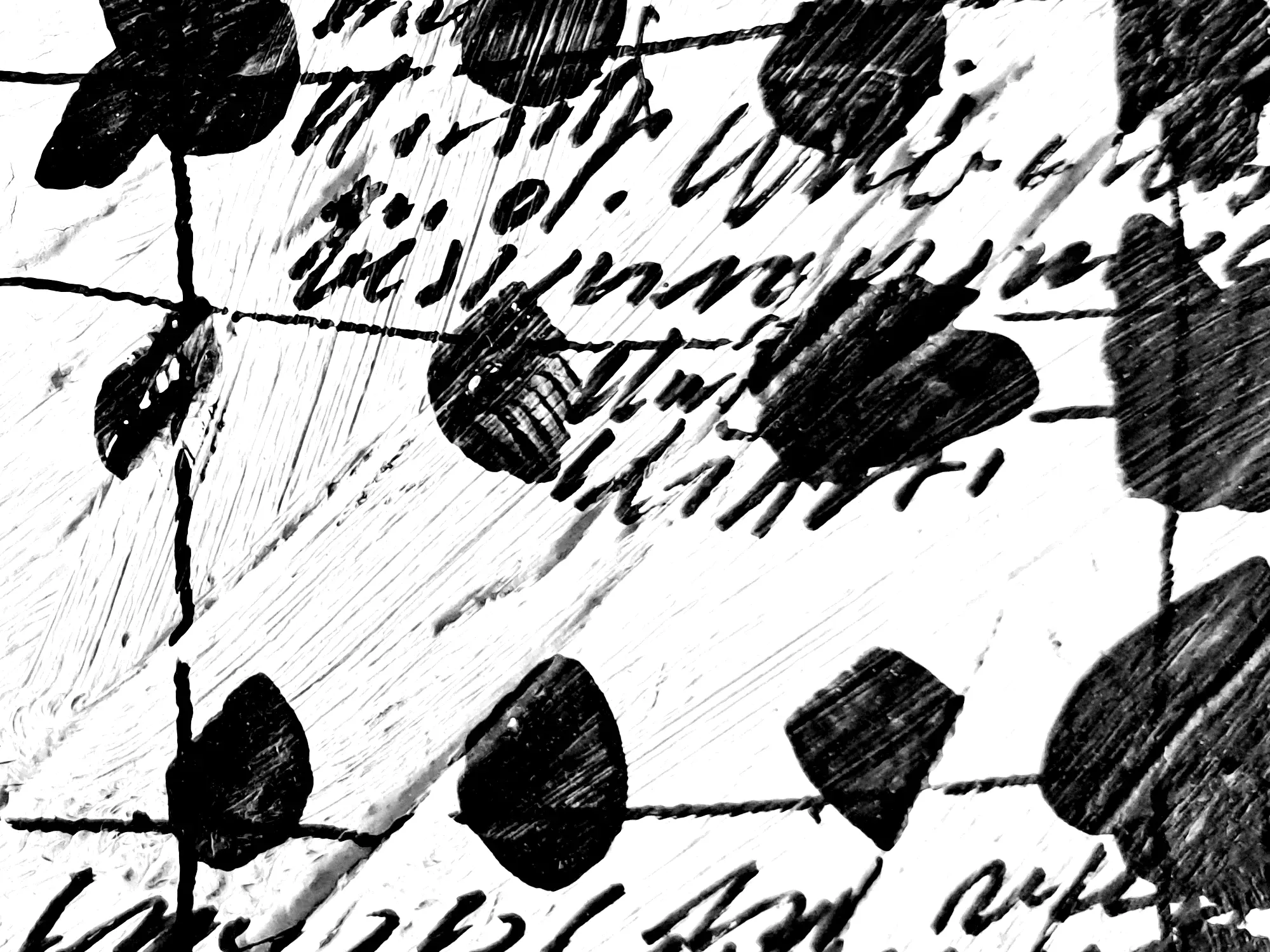 Close-up of an coded portrait